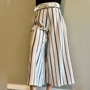High waisted wide-leg dress pants